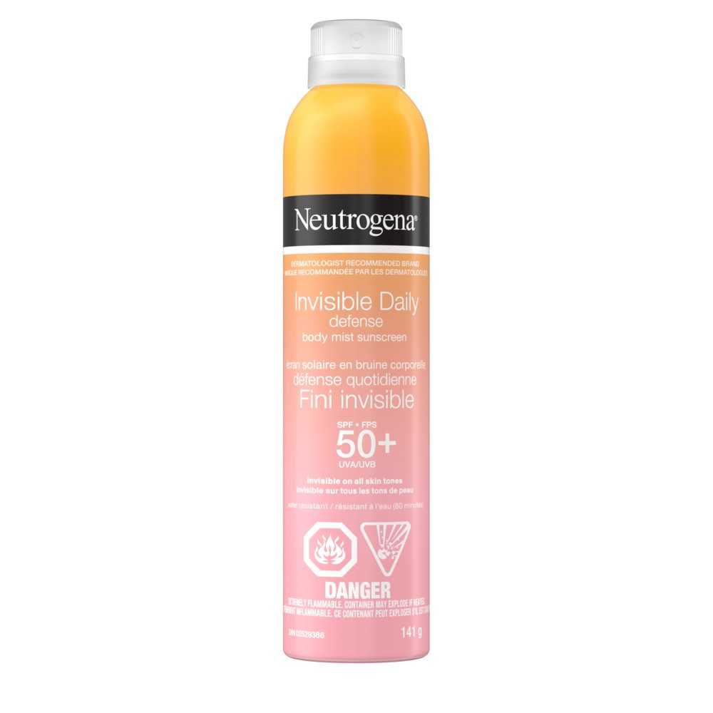 Neutrogena® Invisible Daily Defense Body Mist Sunscreen SPF 50+