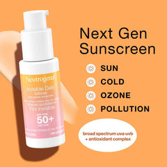 Neutrogena® Invisible Daily Defense Face Serum Sunscreen SPF 50+