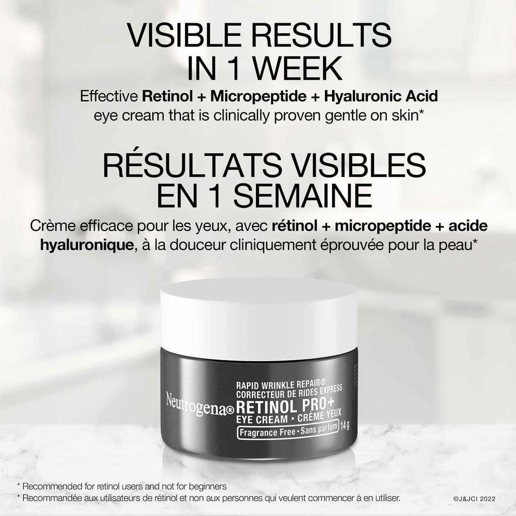 Neutrogena® + Rapid Wrinkle Repair® Retinol Pro+ Eye Cream