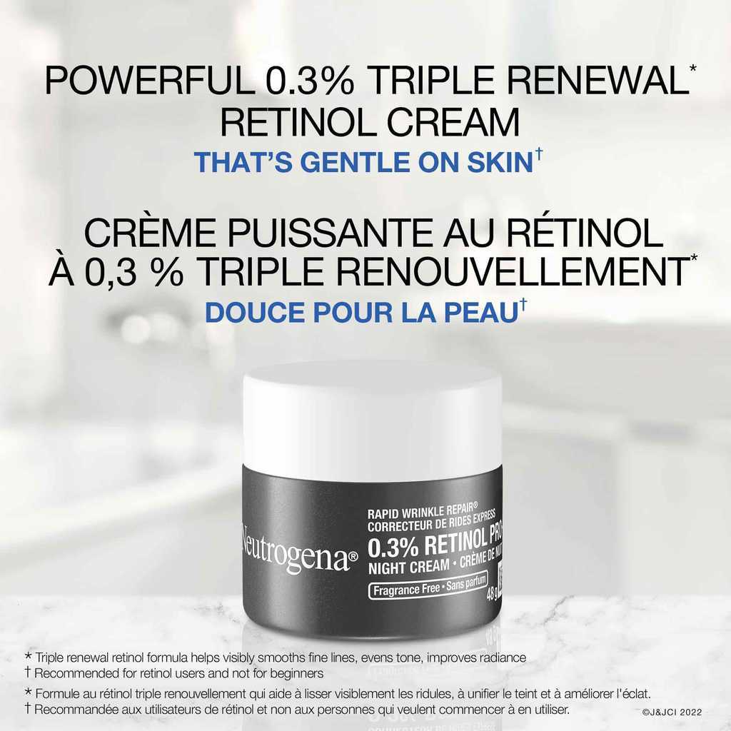 Neutrogena® Rapid Wrinkle Repair® 0.3% Retinol Pro+ Night Cream