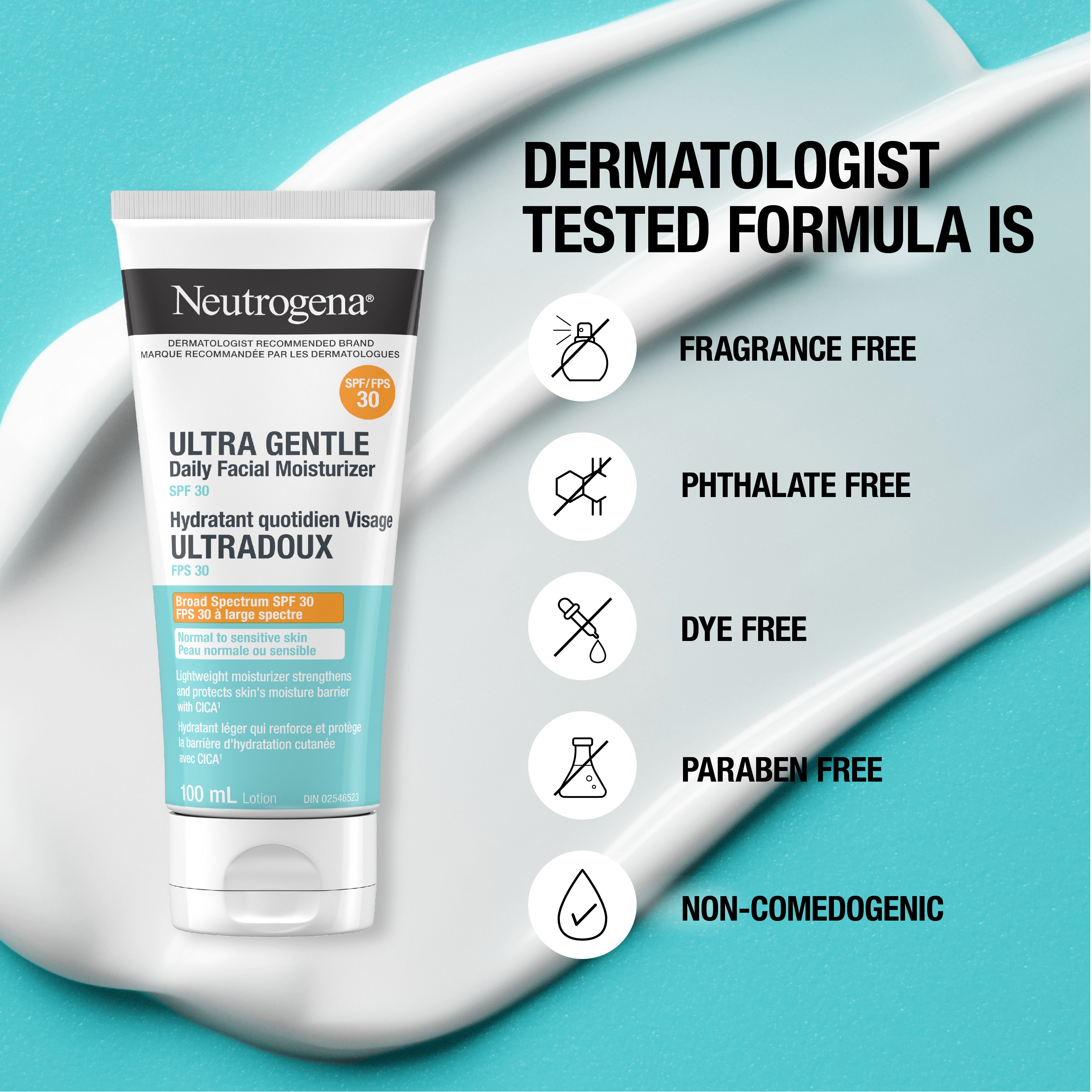 Neutrogena® Ultra Gentle Daily Facial Moisturizer SPF 30