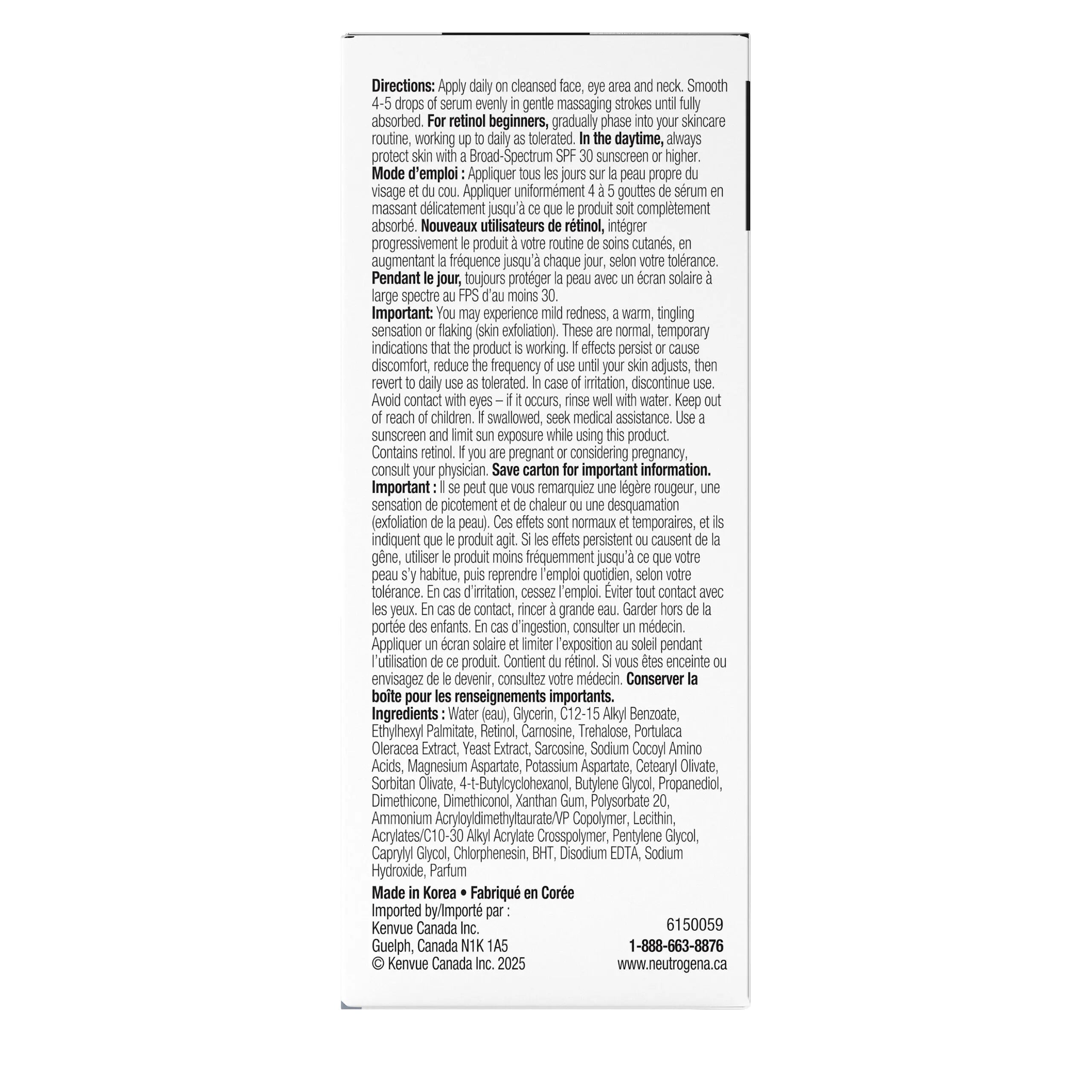 Neutrogena® Rapid Wrinkle Repair Retinol Renewal Serum