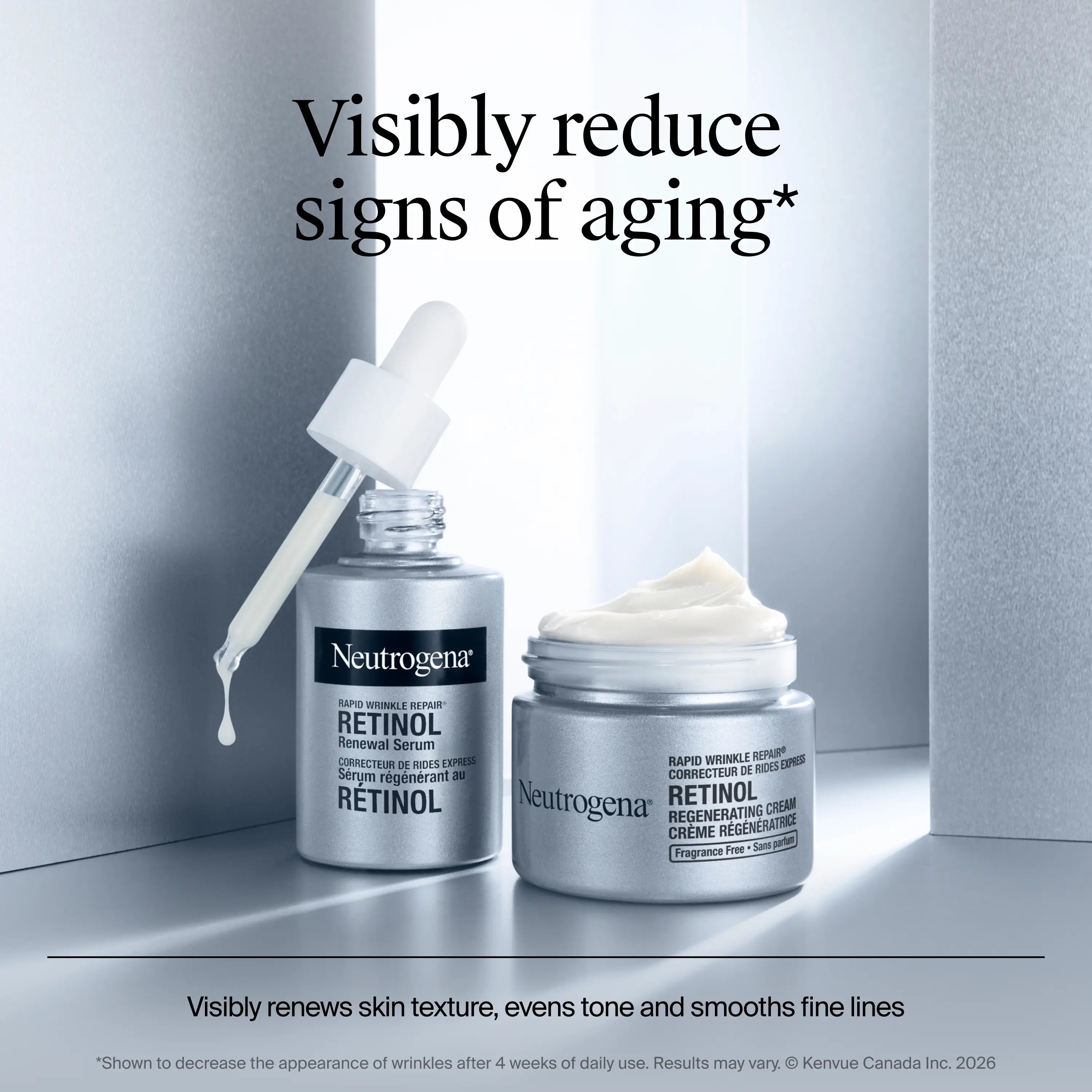 Neutrogena® Rapid Wrinkle Repair Retinol Renewal Serum