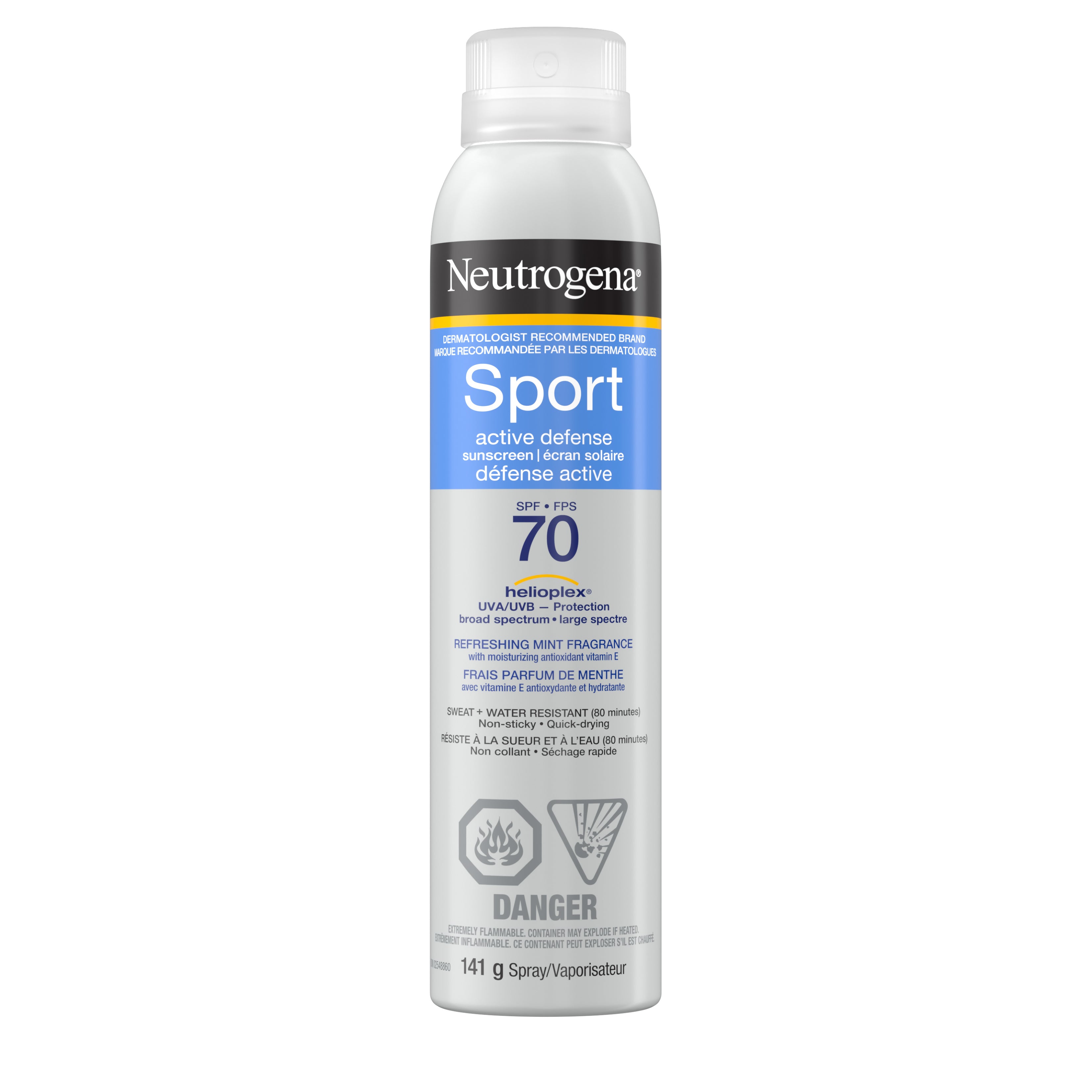 NEUTROGENA® Sport Active Defense Sunscreen Spray SPF 70