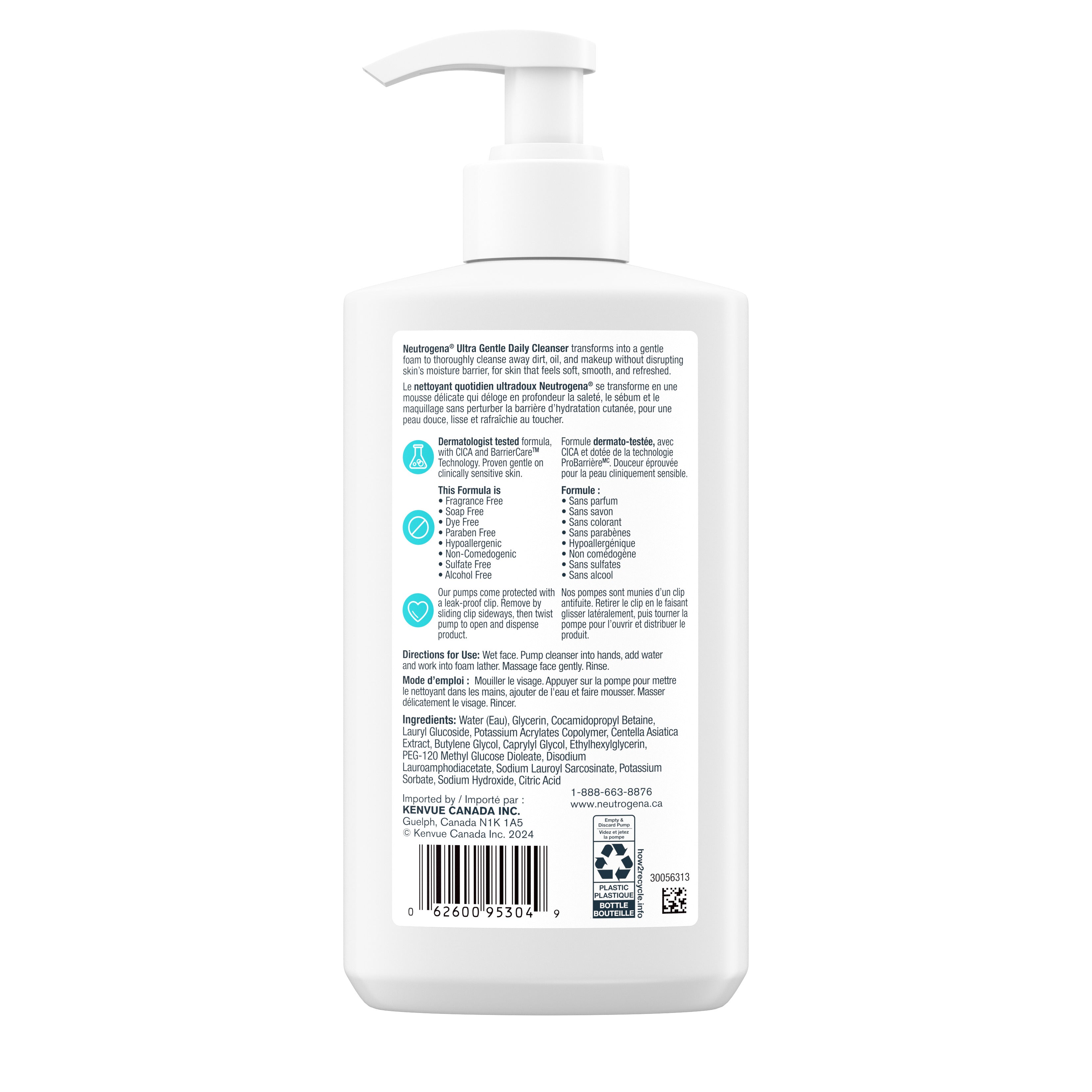 Neutrogena® Ultra Gentle Daily Cleanser, Fragrance-Free