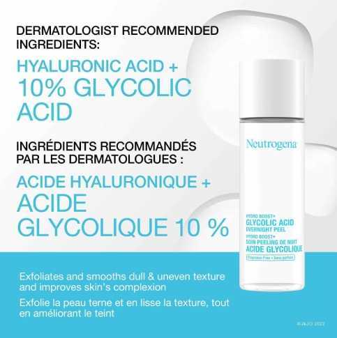 Neutrogena® Hydro Boost+ Glycolic Acid Overnight Peel