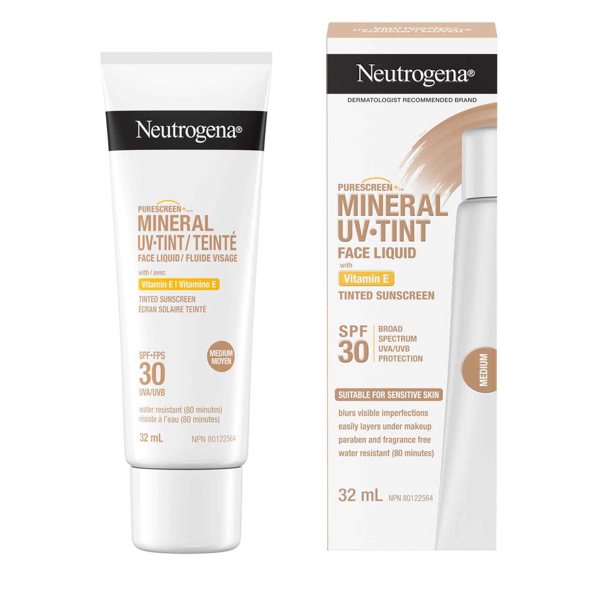 Neutrogena® Purescreen+™ Mineral UV Tint Face Liquid Sunscreen