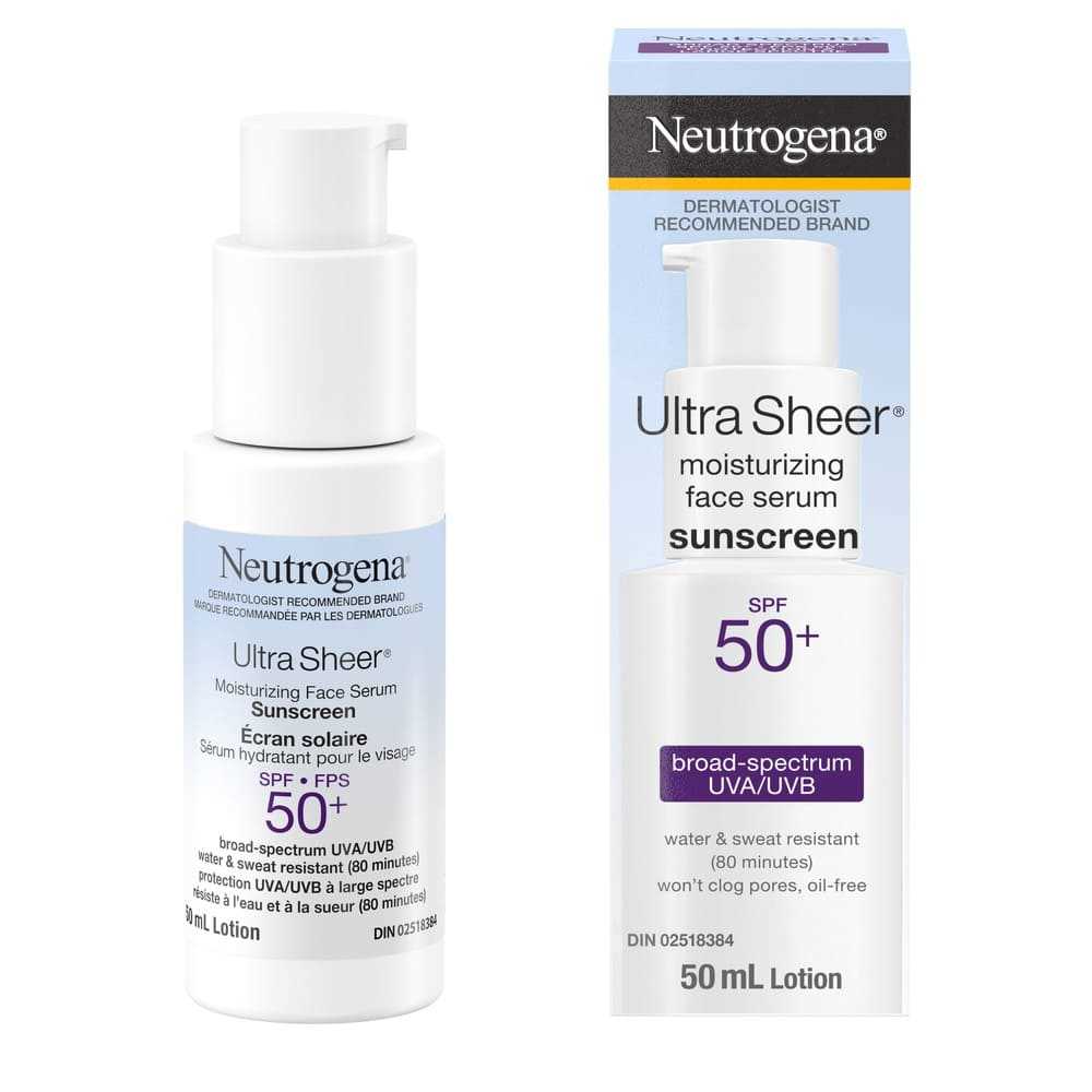 Neutrogena® Ultra Sheer® Moisturizing Face Serum Sunscreen SPF 50+