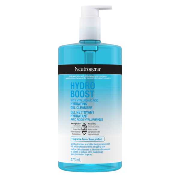 Neutrogena® Hydro Boost with Hyaluronic Acid Hydrating Cleansing Gel, Fragrance-Free